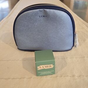 La Mer Moisturizing Soft Cream And Makeup Bag